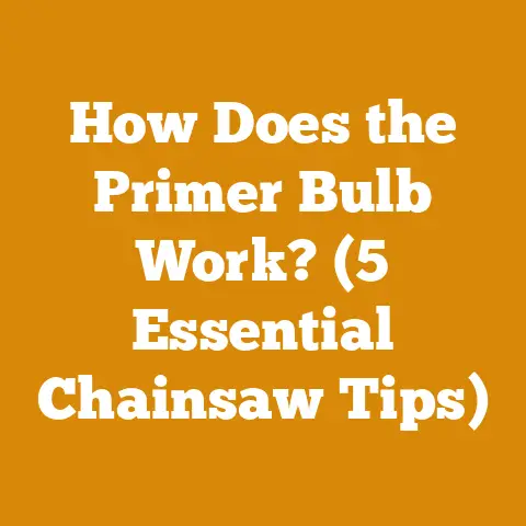 How Does the Primer Bulb Work? (5 Essential Chainsaw Tips)