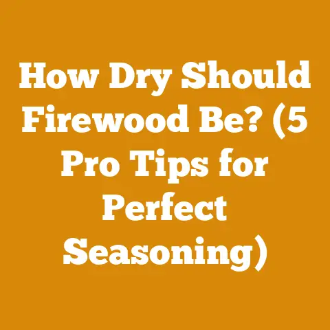 How Dry Should Firewood Be? (5 Pro Tips for Perfect Seasoning)
