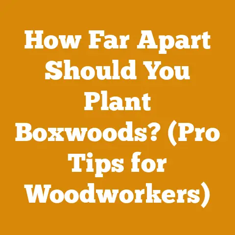 How Far Apart Should You Plant Boxwoods? (Pro Tips for Woodworkers)