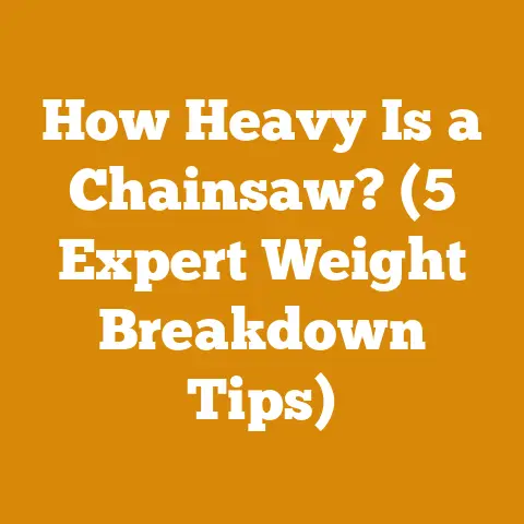 How Heavy Is a Chainsaw? (5 Expert Weight Breakdown Tips)