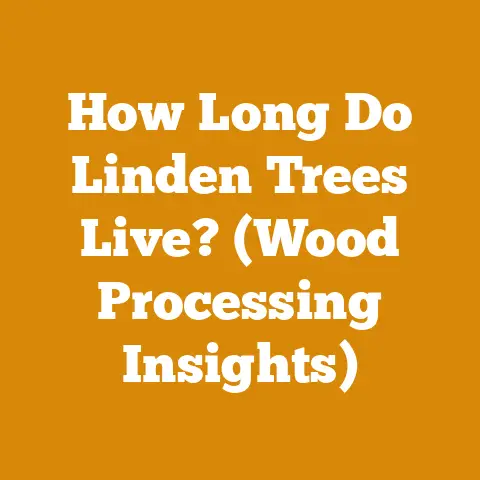 How Long Do Linden Trees Live? (Wood Processing Insights)