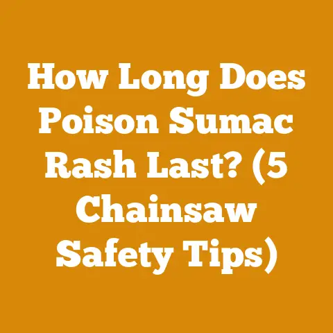 How Long Does Poison Sumac Rash Last? (5 Chainsaw Safety Tips)