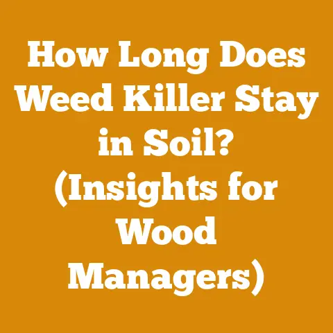 How Long Does Weed Killer Stay in Soil? (Insights for Wood Managers)