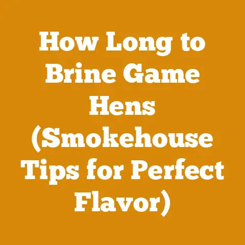 How Long to Brine Game Hens (Smokehouse Tips for Perfect Flavor)