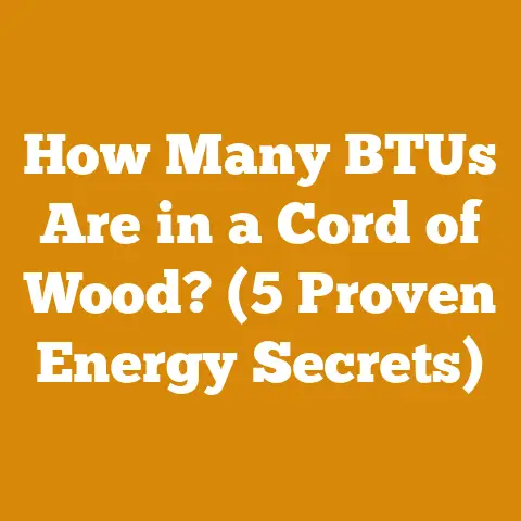 How Many BTUs Are in a Cord of Wood? (5 Proven Energy Secrets)