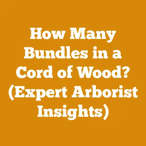 How Many Bundles in a Cord of Wood? (Expert Arborist Insights)