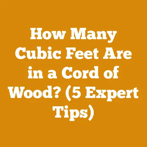 How Many Cubic Feet Are in a Cord of Wood? (5 Expert Tips)