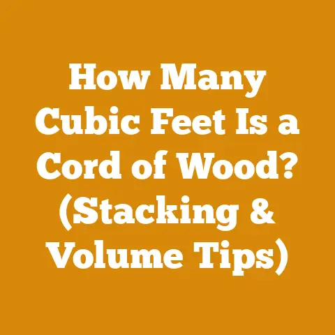 How Many Cubic Feet Is a Cord of Wood? (Stacking & Volume Tips)