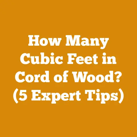 How Many Cubic Feet in Cord of Wood? (5 Expert Tips)