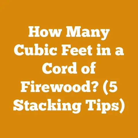 How Many Cubic Feet in a Cord of Firewood? (5 Stacking Tips)