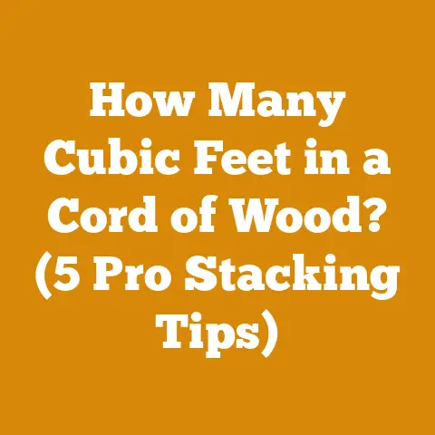 How Many Cubic Feet in a Cord of Wood? (5 Pro Stacking Tips)