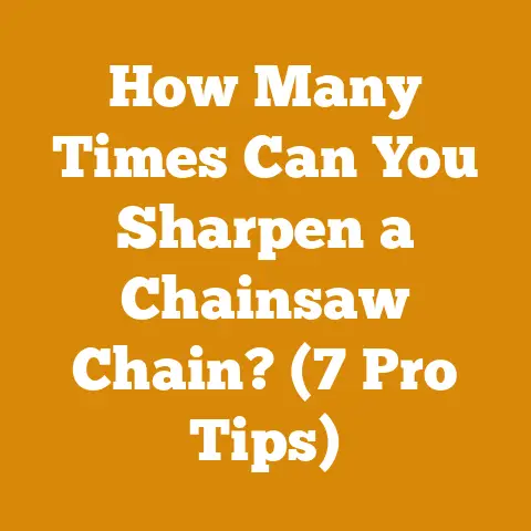 How Many Times Can You Sharpen a Chainsaw Chain? (7 Pro Tips)