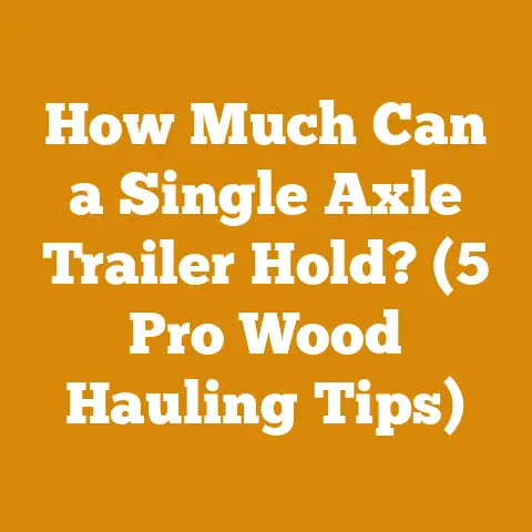 How Much Can a Single Axle Trailer Hold? (5 Pro Wood Hauling Tips)