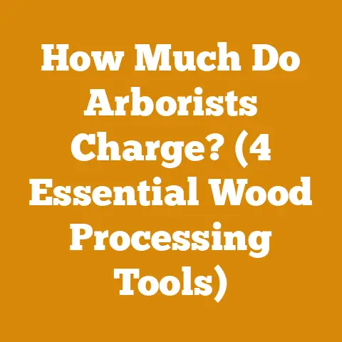 How Much Do Arborists Charge? (4 Essential Wood Processing Tools)