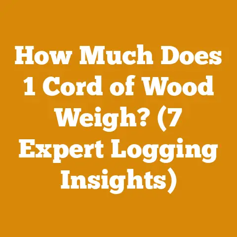 How Much Does 1 Cord of Wood Weigh? (7 Expert Logging Insights)