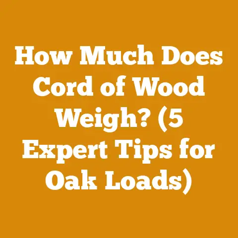 How Much Does Cord of Wood Weigh? (5 Expert Tips for Oak Loads)