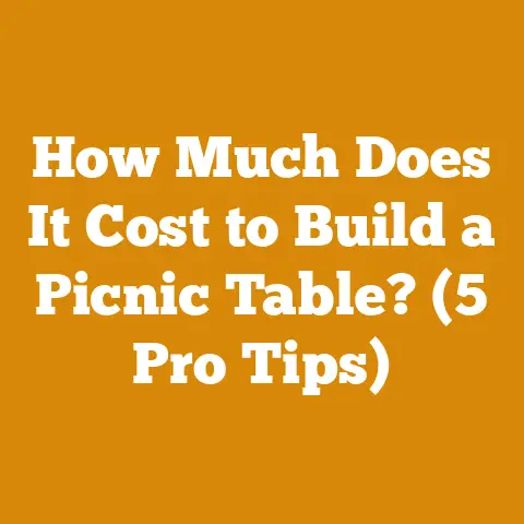 How Much Does It Cost to Build a Picnic Table? (5 Pro Tips)