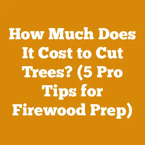 How Much Does It Cost to Cut Trees? (5 Pro Tips for Firewood Prep)