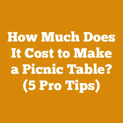 How Much Does It Cost to Make a Picnic Table? (5 Pro Tips)