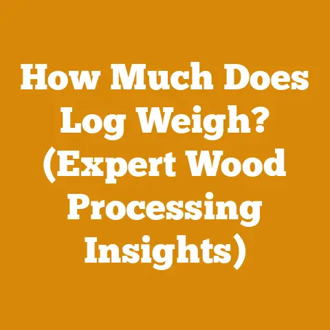 How Much Does Log Weigh? (Expert Wood Processing Insights)