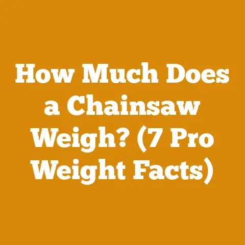 How Much Does a Chainsaw Weigh? (7 Pro Weight Facts)