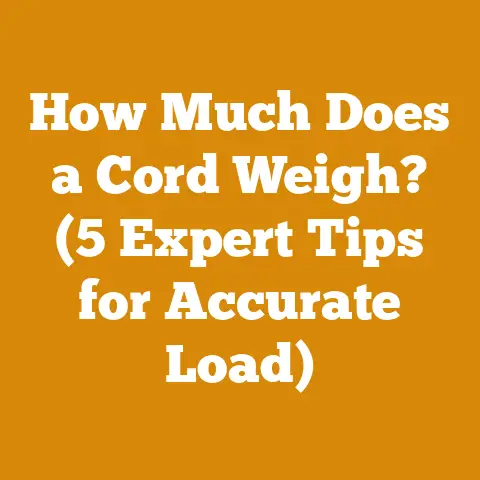How Much Does a Cord Weigh? (5 Expert Tips for Accurate Load)