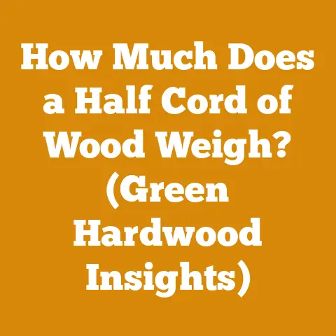 How Much Does a Half Cord of Wood Weigh? (Green Hardwood Insights)