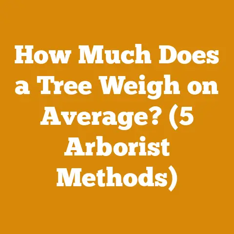 How Much Does a Tree Weigh on Average? (5 Arborist Methods)