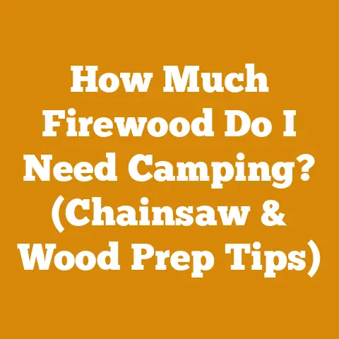 How Much Firewood Do I Need Camping? (Chainsaw & Wood Prep Tips)