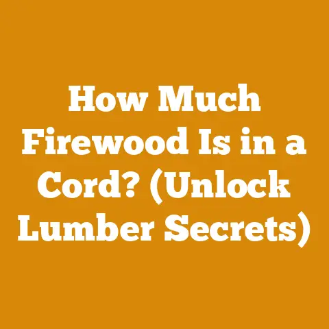 How Much Firewood Is in a Cord? (Unlock Lumber Secrets)