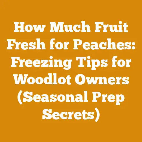 How Much Fruit Fresh for Peaches: Freezing Tips for Woodlot Owners (Seasonal Prep Secrets)