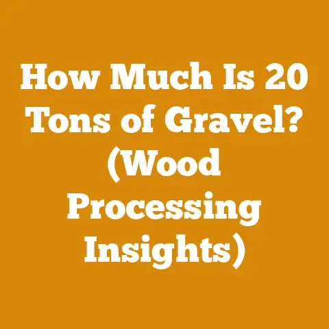 How Much Is 20 Tons of Gravel? (Wood Processing Insights)