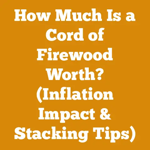 How Much Is a Cord of Firewood Worth? (Inflation Impact & Stacking Tips)