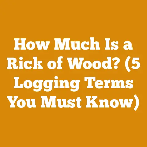 How Much Is a Rick of Wood? (5 Logging Terms You Must Know)