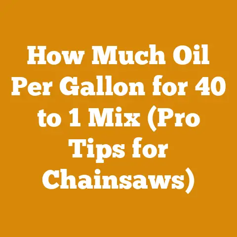 How Much Oil Per Gallon for 40 to 1 Mix (Pro Tips for Chainsaws)