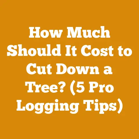 How Much Should It Cost to Cut Down a Tree? (5 Pro Logging Tips)