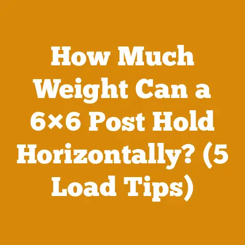 How Much Weight Can a 6×6 Post Hold Horizontally? (5 Load Tips)