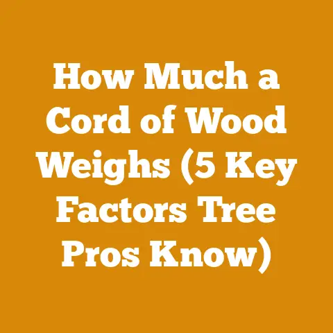 How Much a Cord of Wood Weighs (5 Key Factors Tree Pros Know)