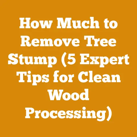 How Much to Remove Tree Stump (5 Expert Tips for Clean Wood Processing)
