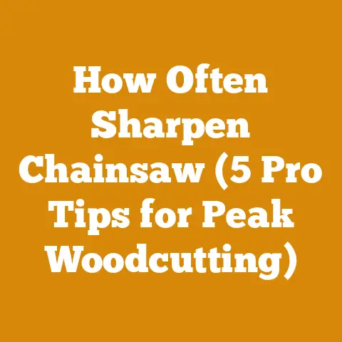 How Often Sharpen Chainsaw (5 Pro Tips for Peak Woodcutting)
