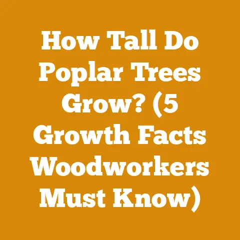 How Tall Do Poplar Trees Grow? (5 Growth Facts Woodworkers Must Know)