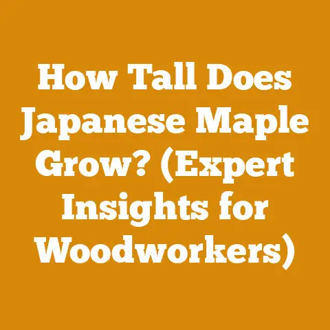 How Tall Does Japanese Maple Grow? (Expert Insights for Woodworkers)