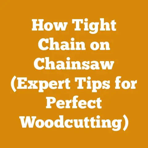 How Tight Chain on Chainsaw (Expert Tips for Perfect Woodcutting)
