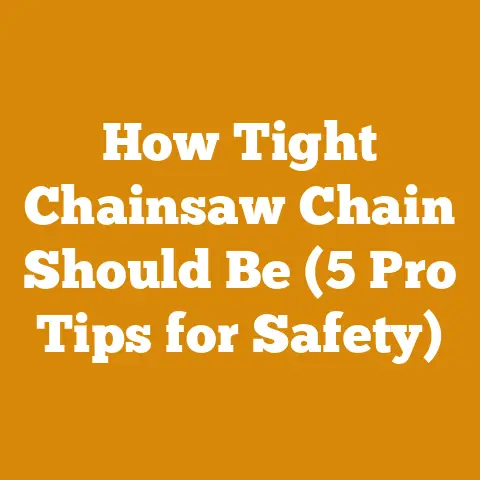 How Tight Chainsaw Chain Should Be (5 Pro Tips for Safety)