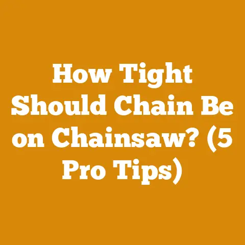 How Tight Should Chain Be on Chainsaw? (5 Pro Tips)