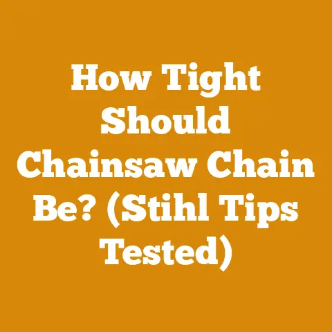 How Tight Should Chainsaw Chain Be? (Stihl Tips Tested)