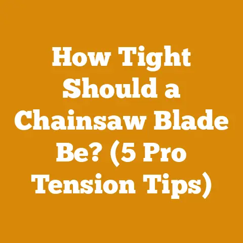 How Tight Should a Chainsaw Blade Be? (5 Pro Tension Tips)
