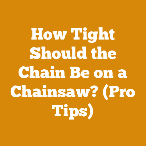 How Tight Should the Chain Be on a Chainsaw? (Pro Tips)