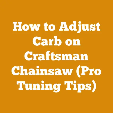 How to Adjust Carb on Craftsman Chainsaw (Pro Tuning Tips)