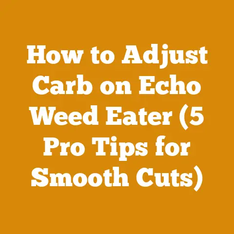 How to Adjust Carb on Echo Weed Eater (5 Pro Tips for Smooth Cuts)